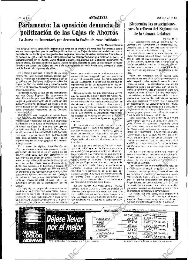 ABC SEVILLA 27-11-1986 página 28