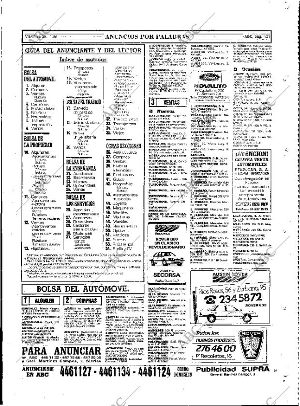ABC MADRID 28-11-1986 página 101