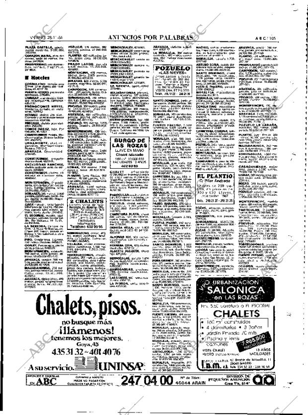 ABC MADRID 28-11-1986 página 105