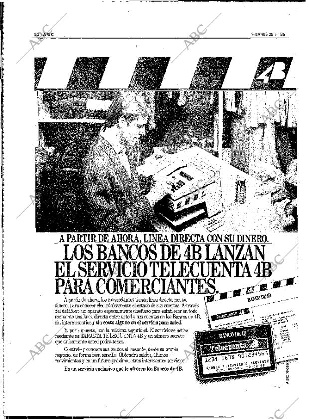ABC MADRID 28-11-1986 página 52