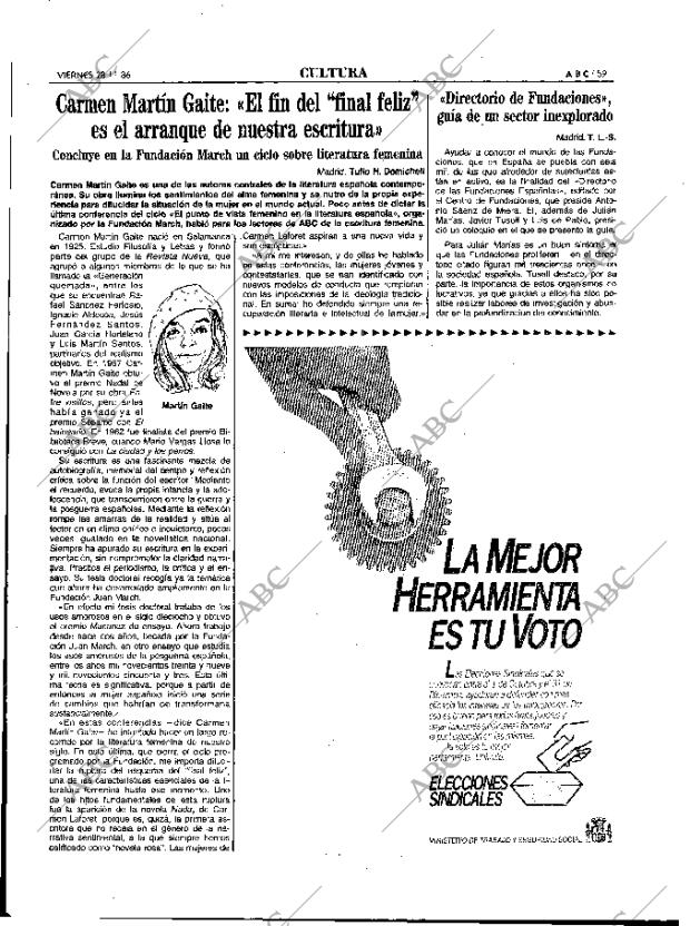 ABC MADRID 28-11-1986 página 59