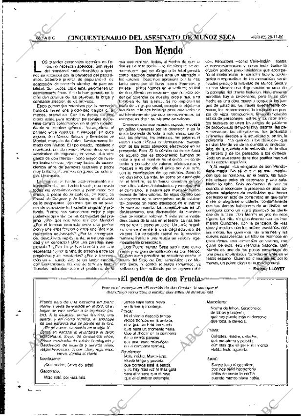 ABC MADRID 28-11-1986 página 66
