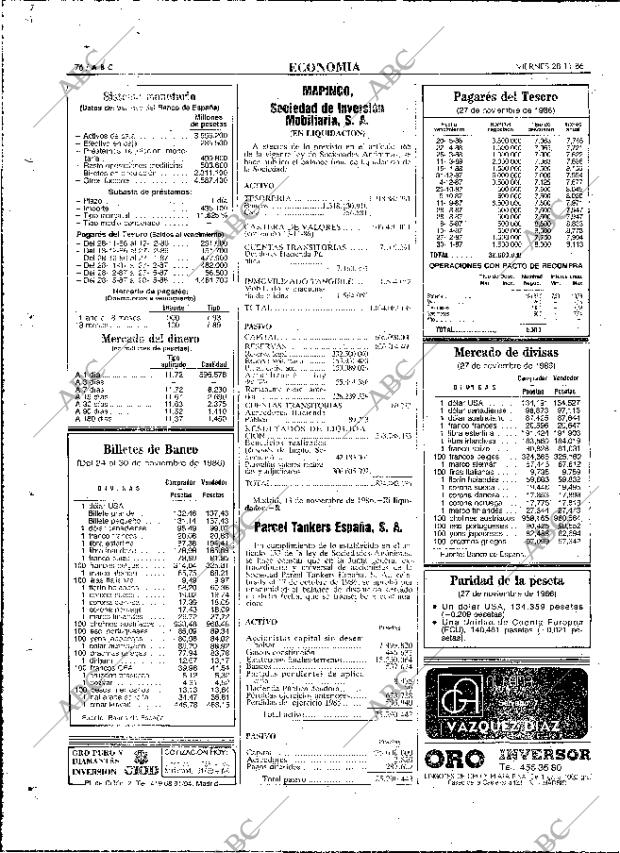 ABC MADRID 28-11-1986 página 76