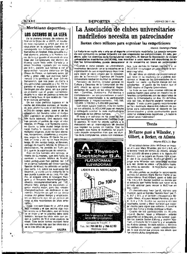 ABC MADRID 28-11-1986 página 80