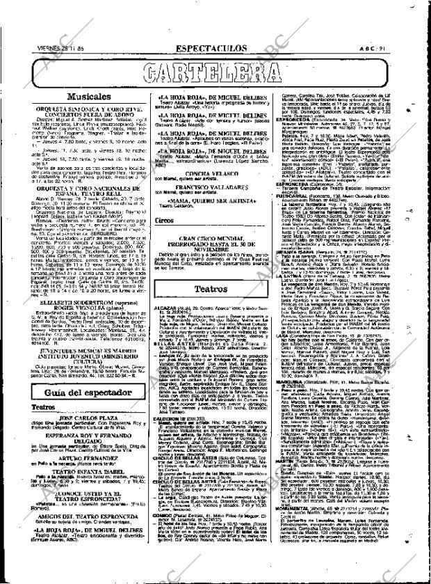 ABC MADRID 28-11-1986 página 91