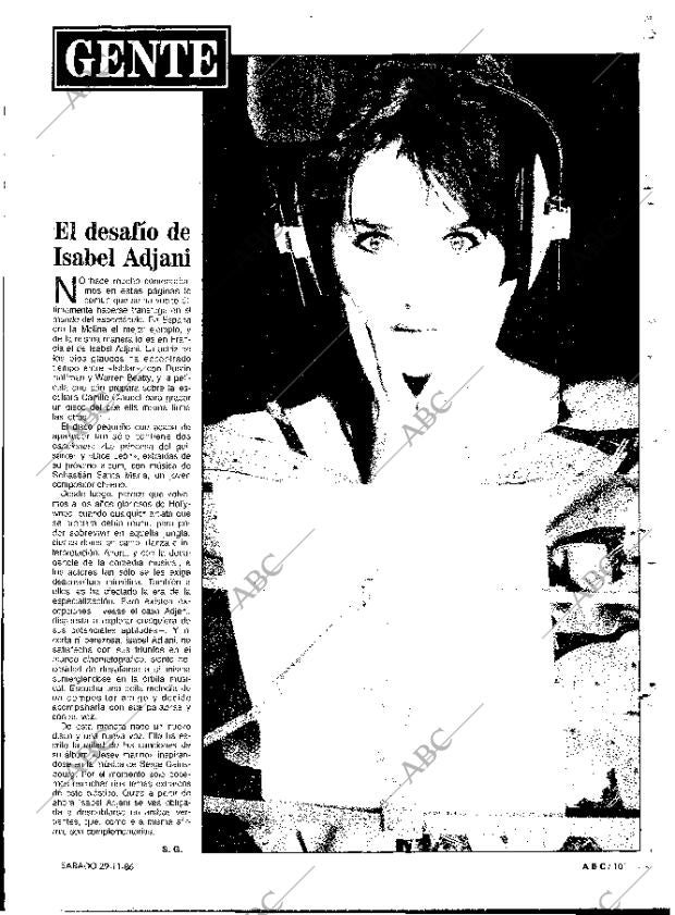 ABC MADRID 29-11-1986 página 101