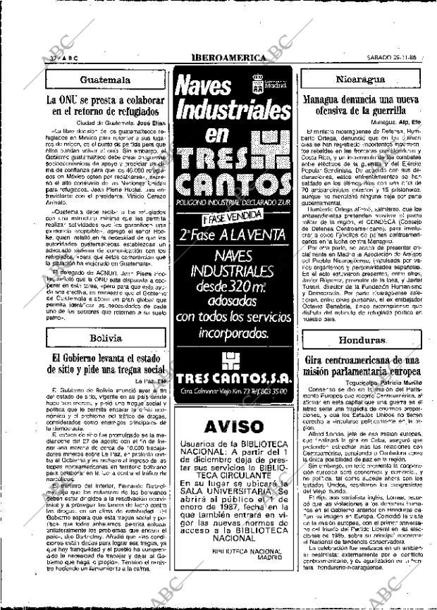 ABC MADRID 29-11-1986 página 32