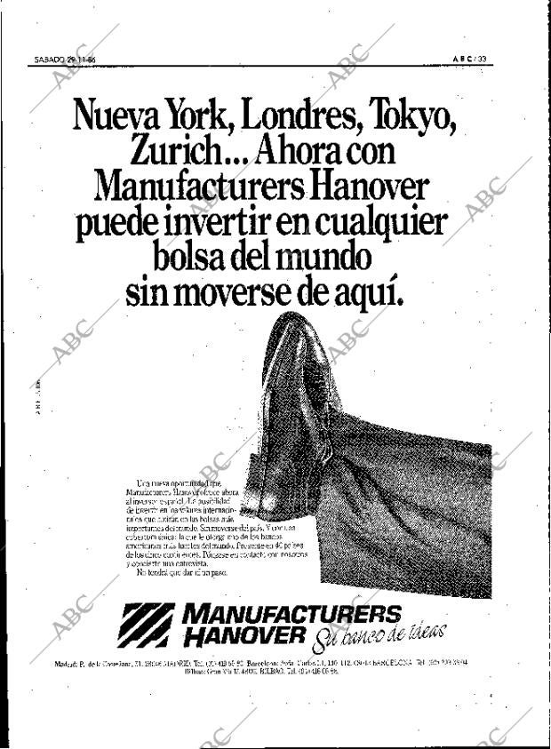 ABC MADRID 29-11-1986 página 33