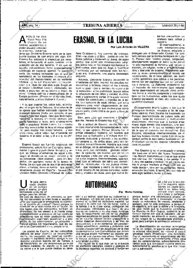 ABC MADRID 29-11-1986 página 34