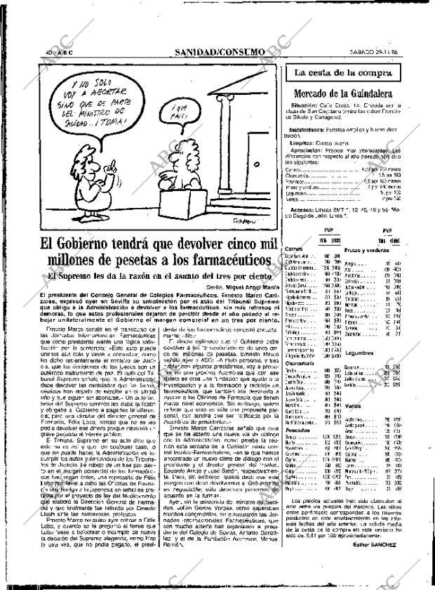 ABC MADRID 29-11-1986 página 40