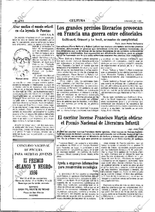 ABC MADRID 29-11-1986 página 48