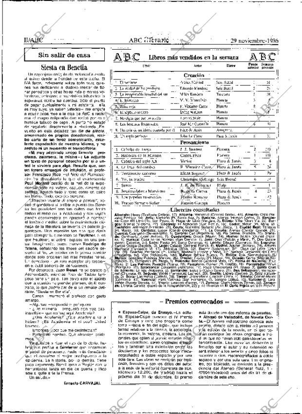 ABC MADRID 29-11-1986 página 50