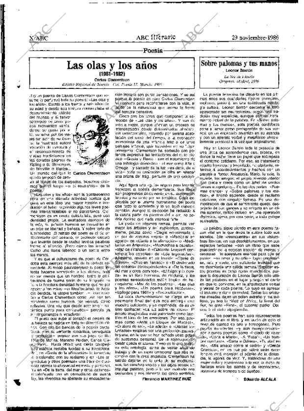 ABC MADRID 29-11-1986 página 58