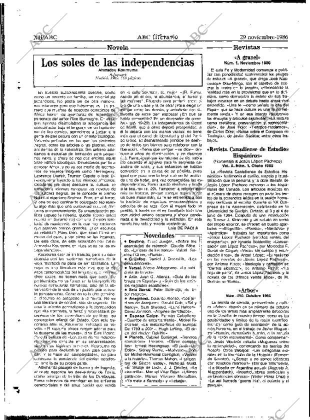 ABC MADRID 29-11-1986 página 60