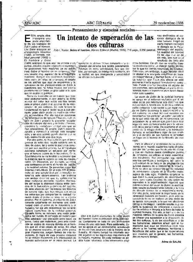 ABC MADRID 29-11-1986 página 62