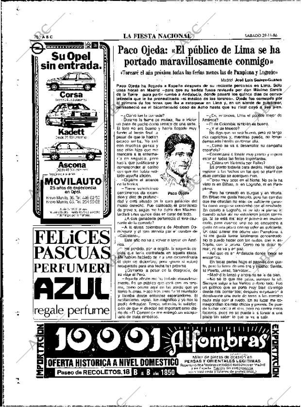 ABC MADRID 29-11-1986 página 78