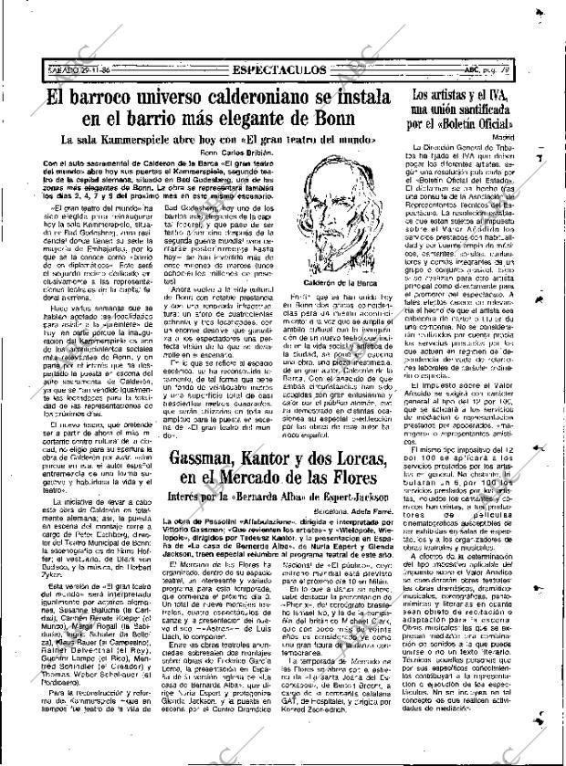 ABC MADRID 29-11-1986 página 79