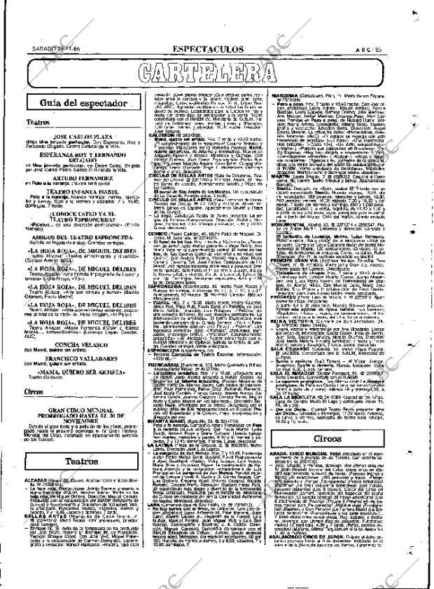 ABC MADRID 29-11-1986 página 83