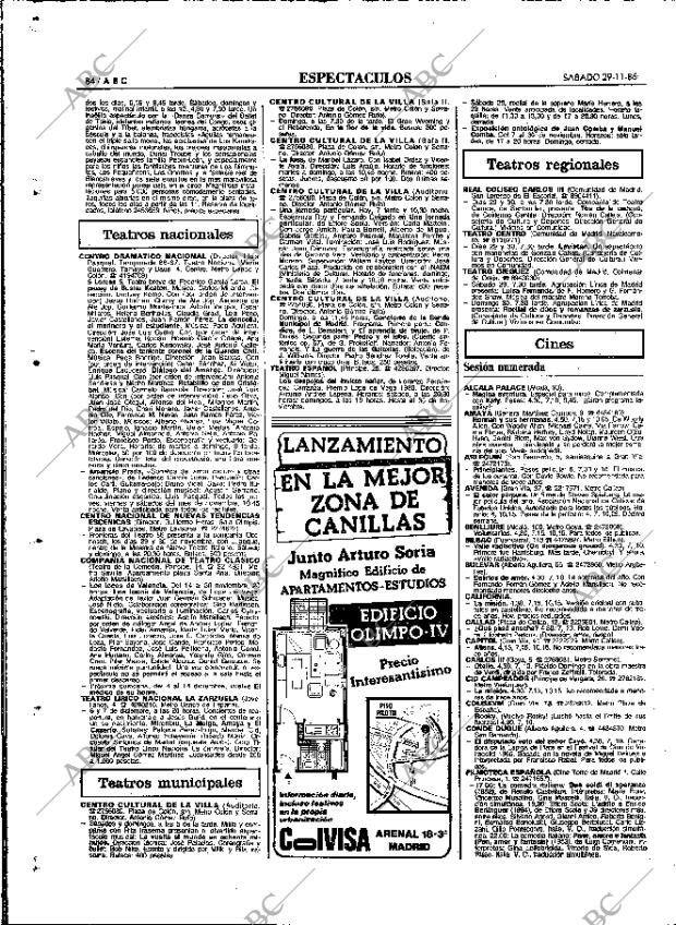 ABC MADRID 29-11-1986 página 84