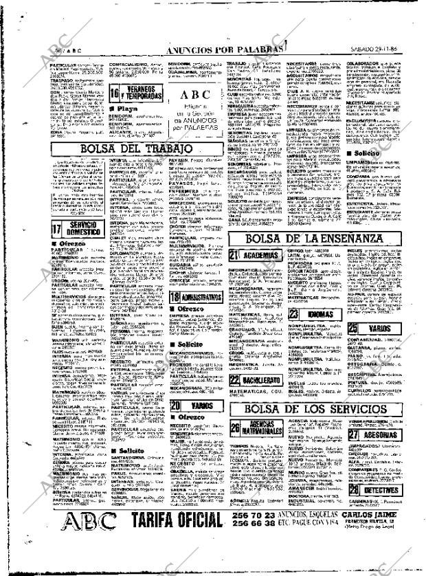 ABC MADRID 29-11-1986 página 96