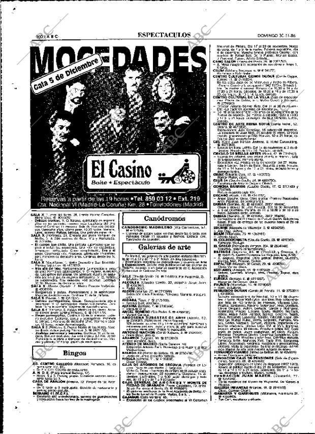 ABC MADRID 30-11-1986 página 100