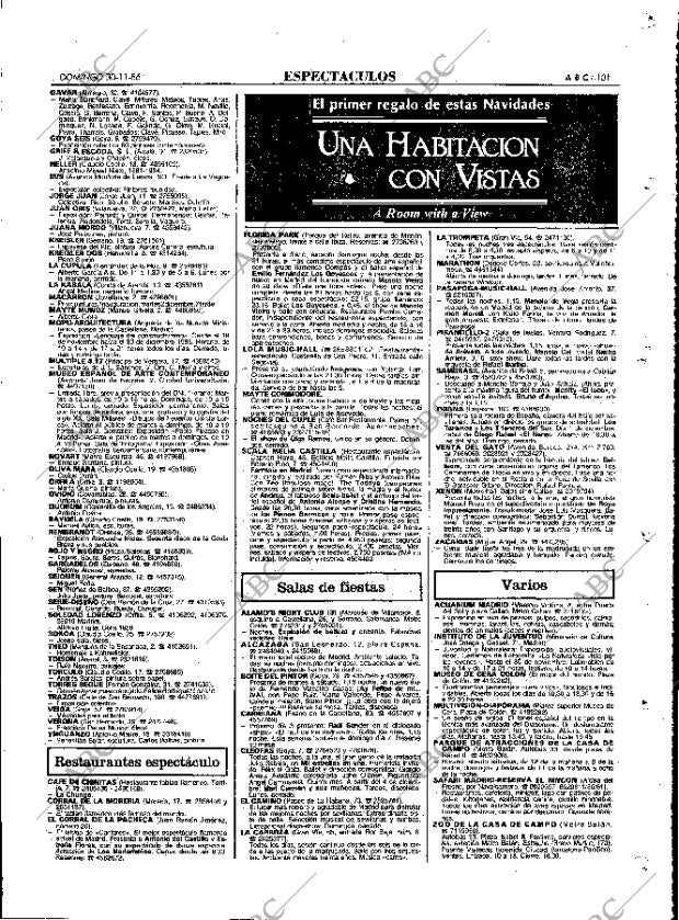 ABC MADRID 30-11-1986 página 101