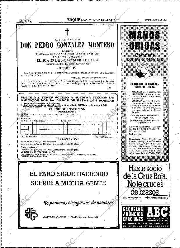 ABC MADRID 30-11-1986 página 108