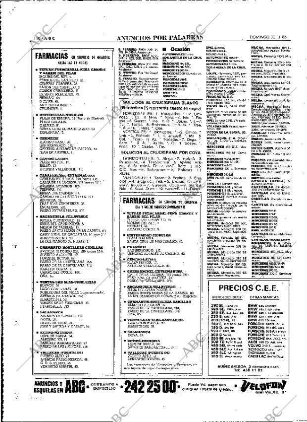 ABC MADRID 30-11-1986 página 110
