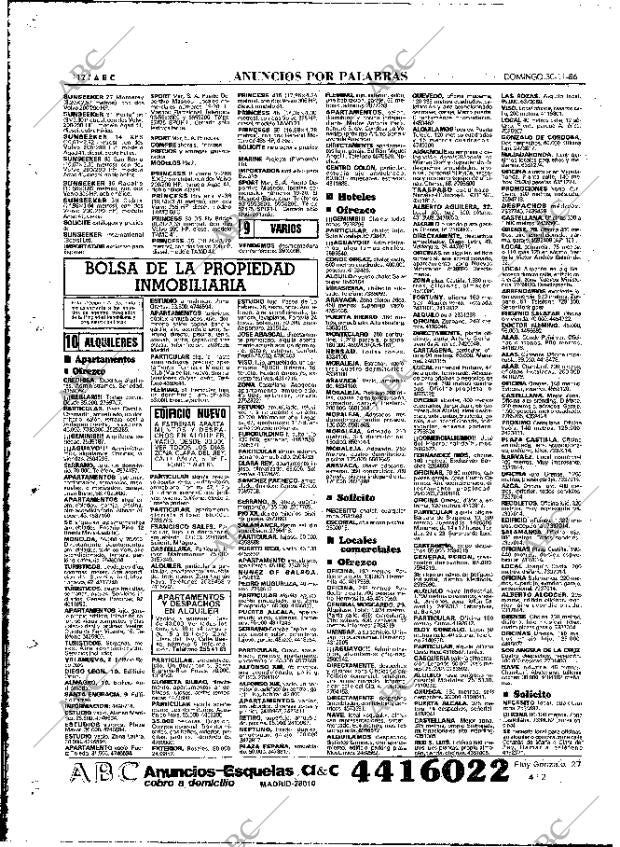 ABC MADRID 30-11-1986 página 112