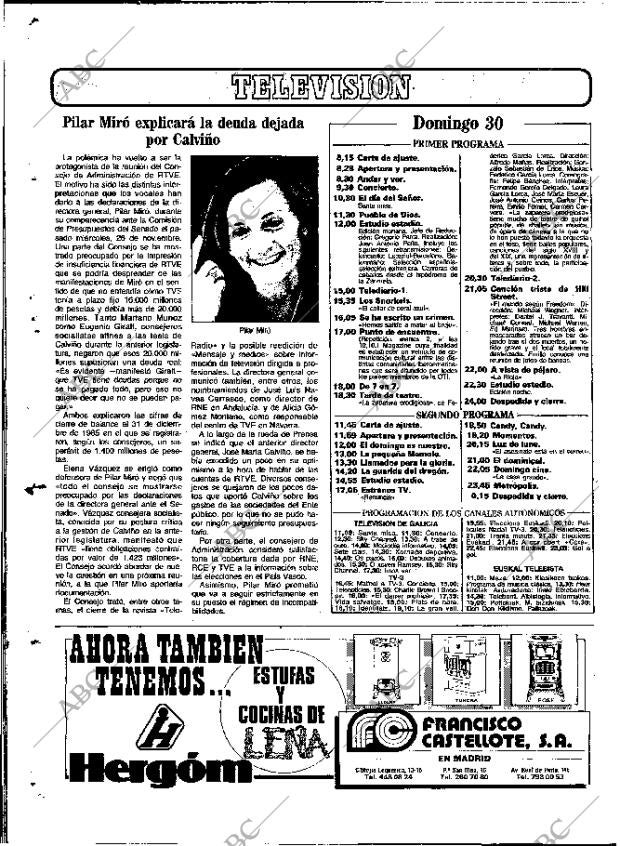 ABC MADRID 30-11-1986 página 134