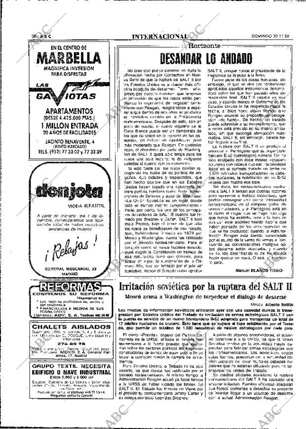 ABC MADRID 30-11-1986 página 38