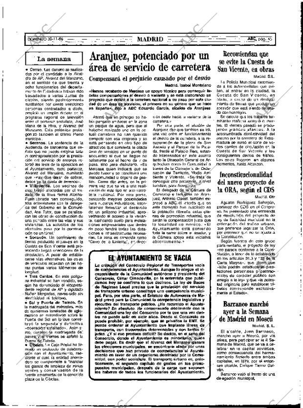 ABC MADRID 30-11-1986 página 45