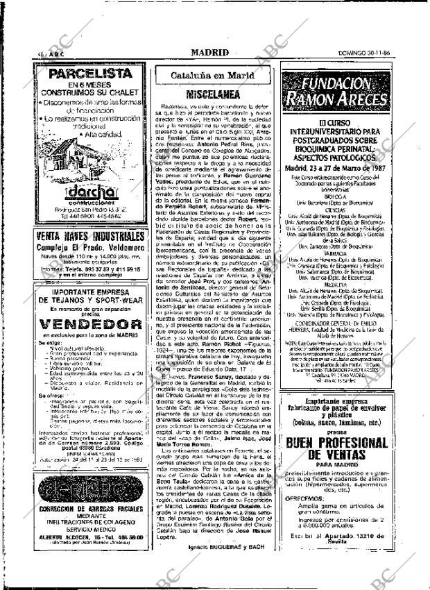 ABC MADRID 30-11-1986 página 48