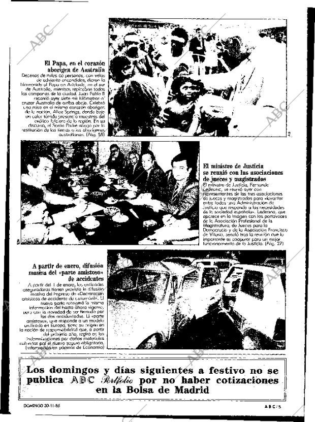 ABC MADRID 30-11-1986 página 5