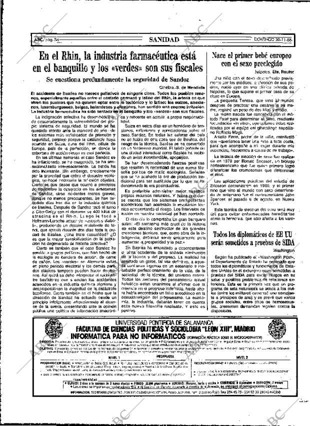 ABC MADRID 30-11-1986 página 54