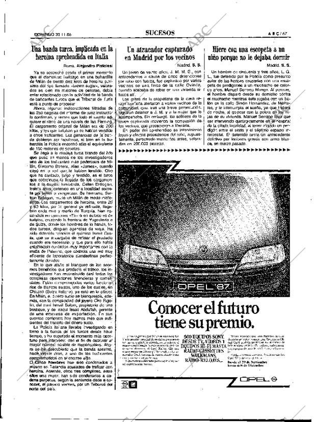 ABC MADRID 30-11-1986 página 67