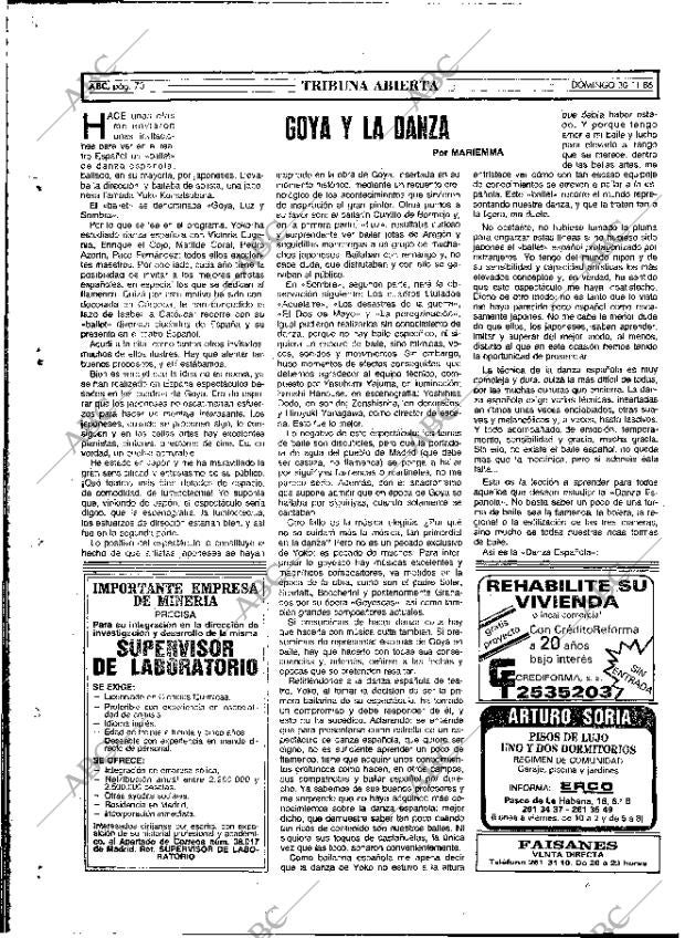 ABC MADRID 30-11-1986 página 70