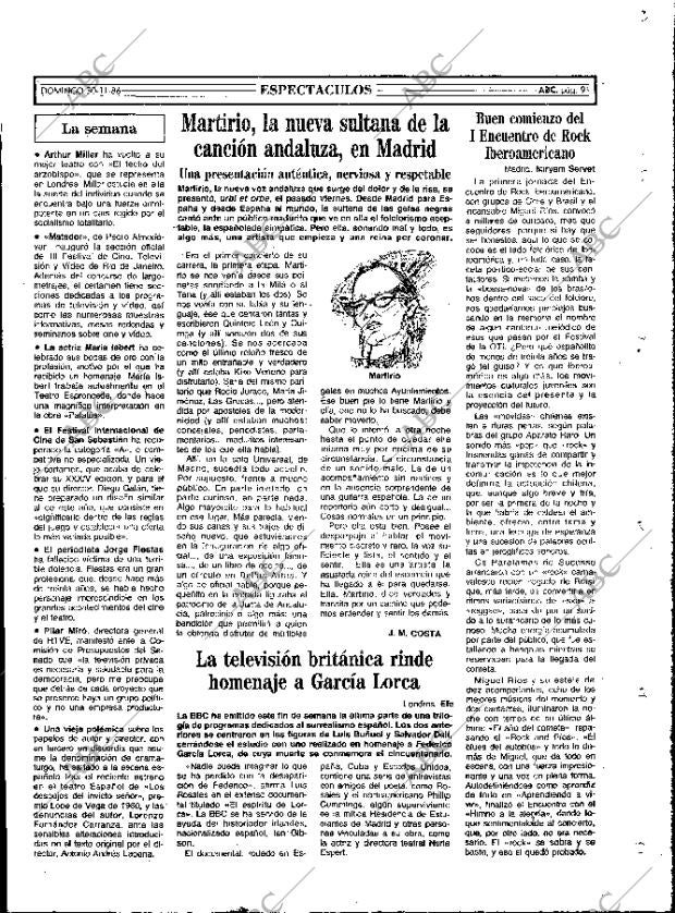 ABC MADRID 30-11-1986 página 91