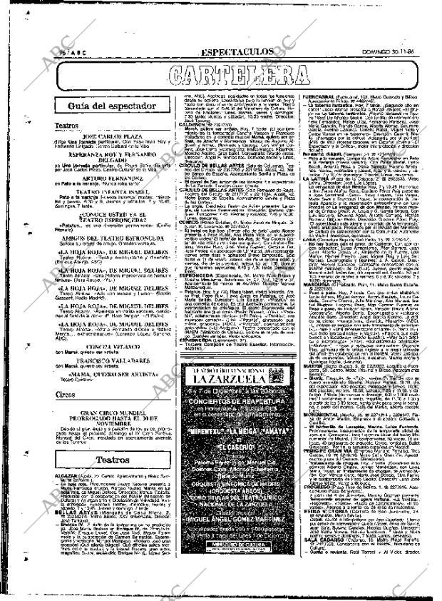 ABC MADRID 30-11-1986 página 96