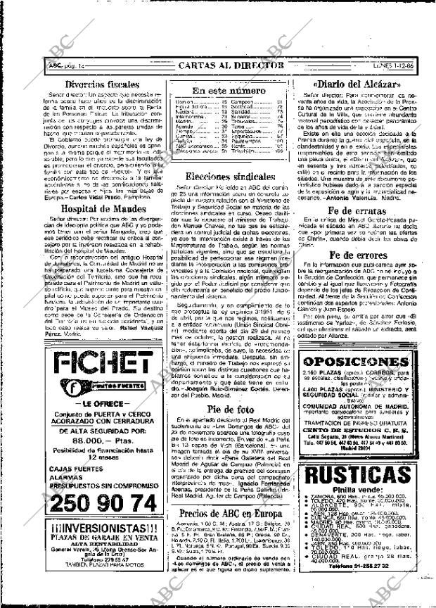 ABC MADRID 01-12-1986 página 14