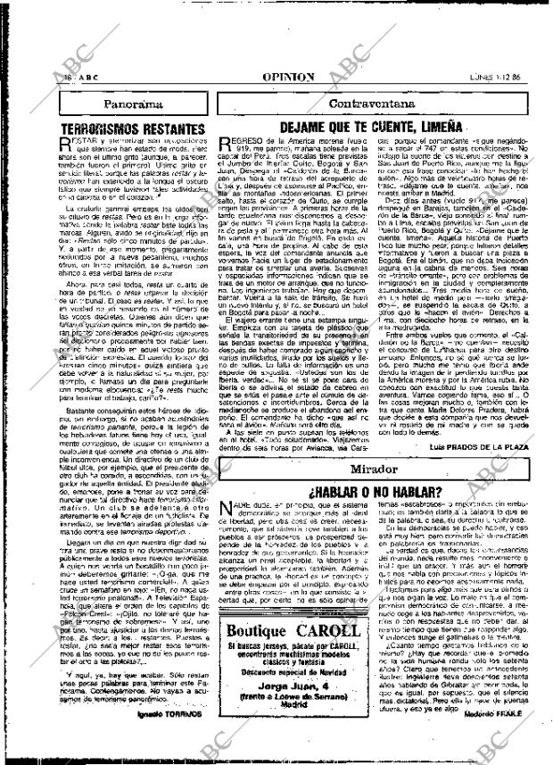 ABC MADRID 01-12-1986 página 18