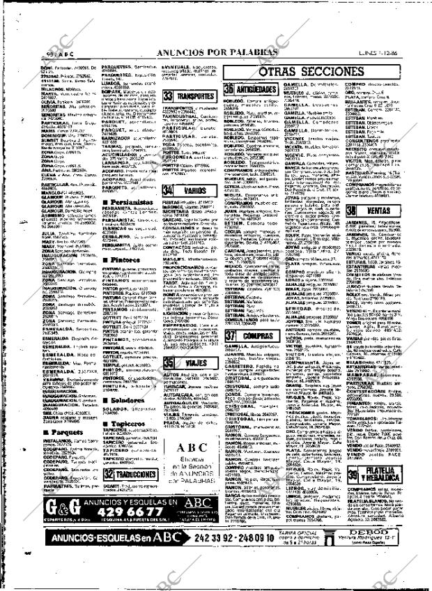 ABC MADRID 01-12-1986 página 98