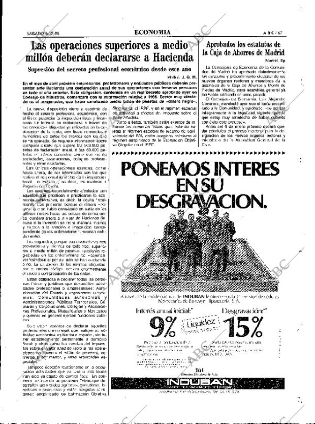 ABC MADRID 06-12-1986 página 67