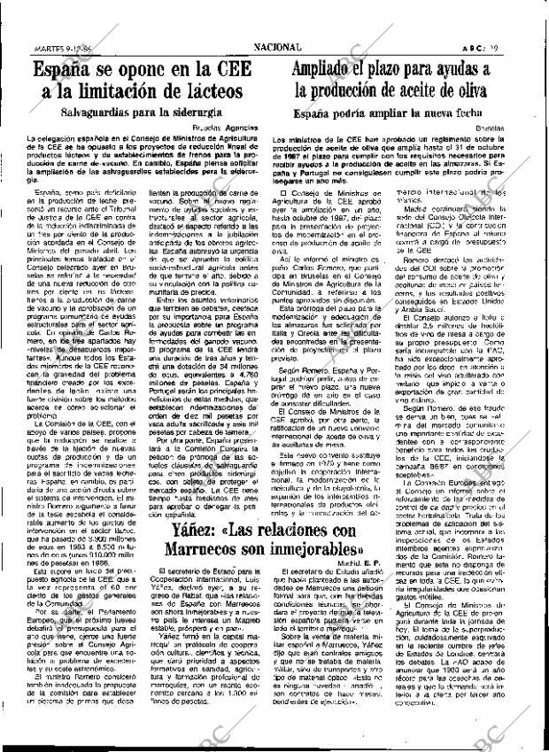 ABC SEVILLA 09-12-1986 página 19
