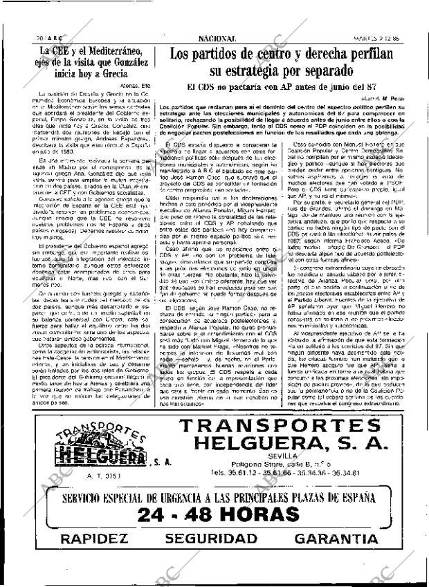 ABC SEVILLA 09-12-1986 página 20