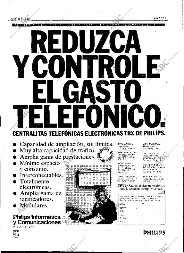 ABC SEVILLA 09-12-1986 página 33