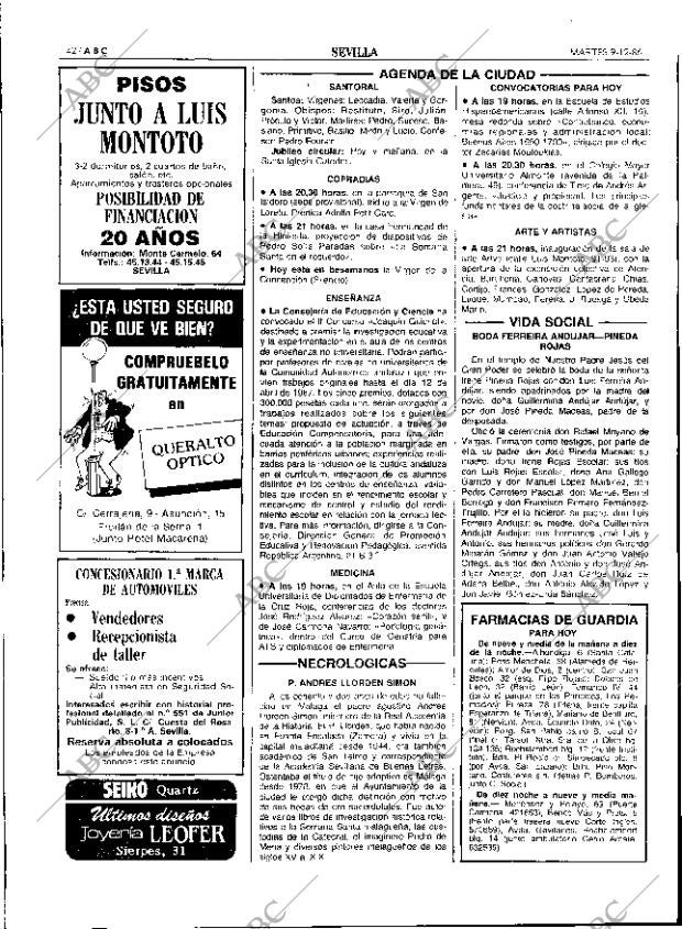 ABC SEVILLA 09-12-1986 página 42