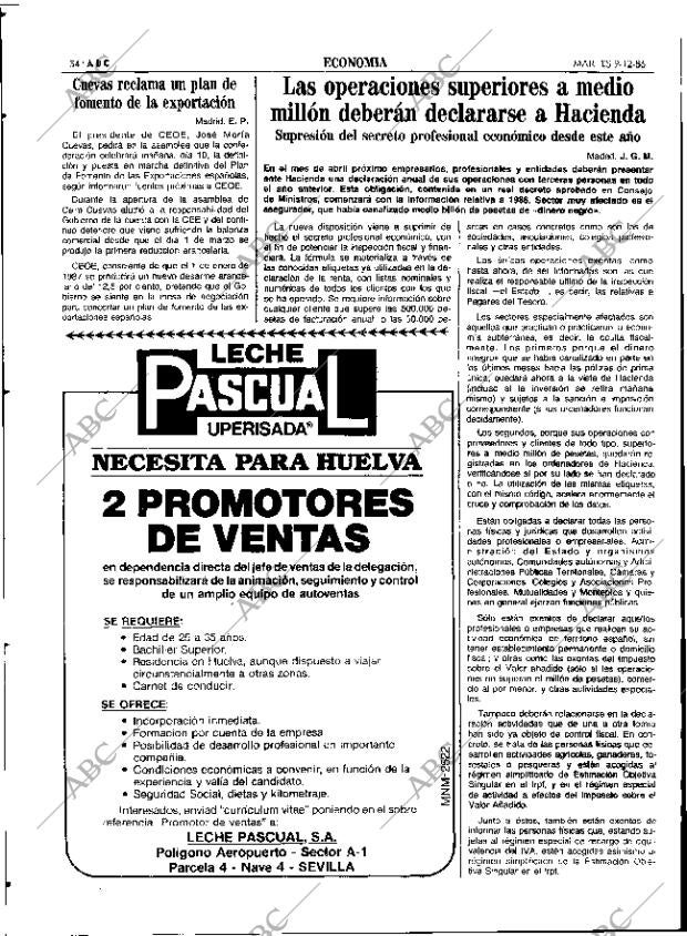 ABC SEVILLA 09-12-1986 página 54