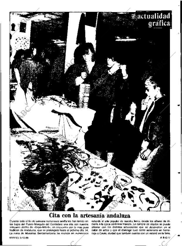 ABC SEVILLA 09-12-1986 página 77