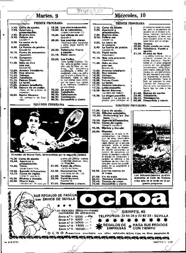 ABC SEVILLA 09-12-1986 página 86
